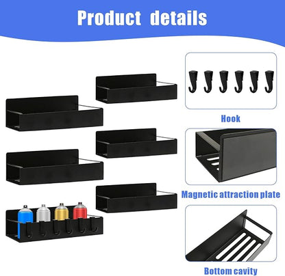 6Pcs Magnetic Aerosol Spray Can Holder, Steel Magnet Spray Toolbox Bottle - Image 3