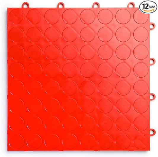 Big Floors RaceDeck CircleTrac, Interlocking Non-Slip Garage Flooring Tile by BigFloors