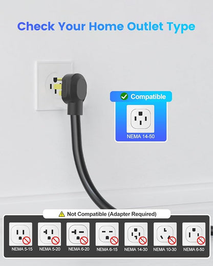 Level 2 EV Charger, 40Amp Electric Car Chargers 25FT Cable - Image 6
