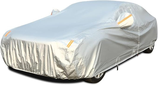 Tecoom Car Cover Waterproof All Weather, 3 Layers Car Covers by Tecoom