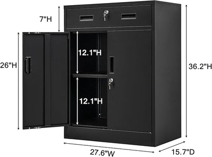 Metal Storage Cabinet, Locking Cabinet - Image 3