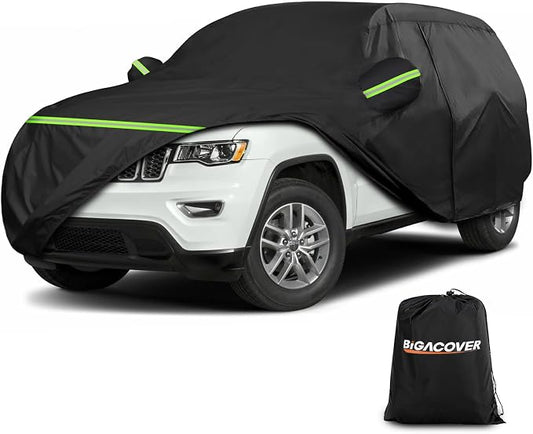Full Car Cover for Jeep Grand Cherokee All Weather Waterproof Windproof 6 Layer by BIGACOVER