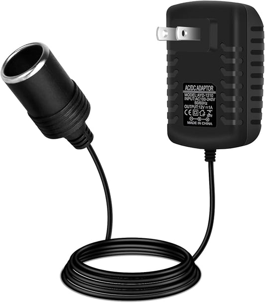 inShareplus 12V 1A 12W AC to DC Converter, 12 Volt Cigarette Lighter Adapter by inShareplus