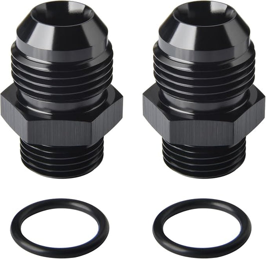 10AN Male Flare to 8AN ORB O-ring Boss Fuel Pump Rail Adapter Fitting Aluminum by Podavelle