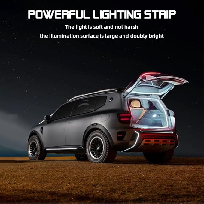 Car LED Strip Light For Trunk, 79Inch IP67 Silicone Waterproof Neon Light Strip - Image 5