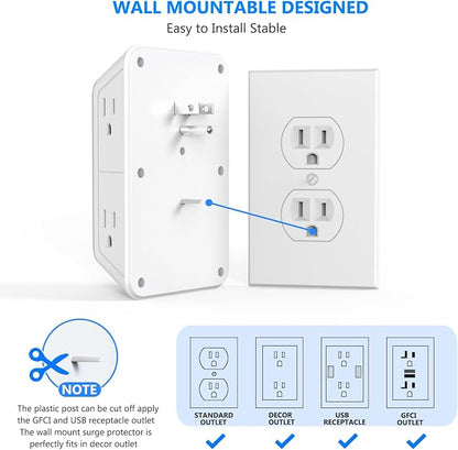 Outlet Extender Surge Protector - Image 5