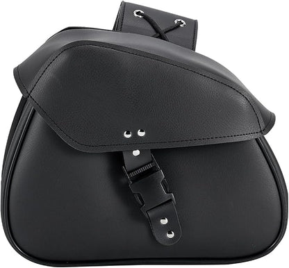 Motorcycle Saddle Bags Synthetic Leather Luggage Bag Waterproof Throw Over - Image 9
