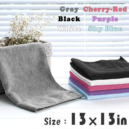 Microfiber Cleaning Cloth-50Pcs Ultra Soft Highly Absorbent Rags, Reusable - Image 5