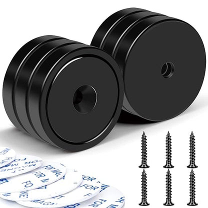 LOVIMAG Magnets with Holes, 110 lb+ Waterproof Strong Neodymium Cup Disc by LOVIMAG