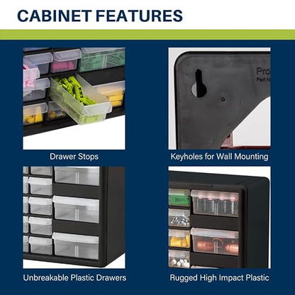 Akro-Mils 26-Drawer Plastic Drawer Storage Cabinet - Image 5