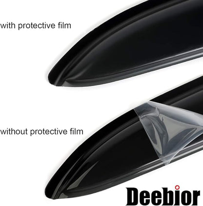 4pcs Original Shatterproof Side Window Wind Deflector Tape on Sun Rain Guards - Image 7