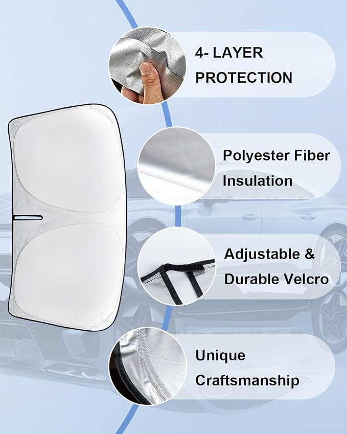 for Armada Windshield Sun Shade Custom Fit - Image 7