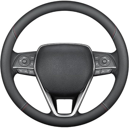 LKWLIKEI Nappa Premium Leather car Steering Wheel Cover, Breathable, Universal - Image 3
