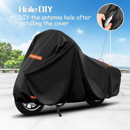 420D Motorcycle Cover for Harley Davidson Touring Models Road King, Road Glide - Image 3