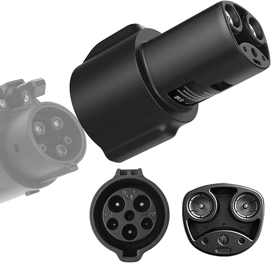 J1772 to Tesla Charging Adapter, 80A/250V Fast Charging, Compatible by JEEKVISEN