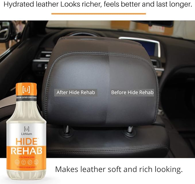 Lithium Hide Rehab Car Leather Cleaner and Conditioner - Image 6