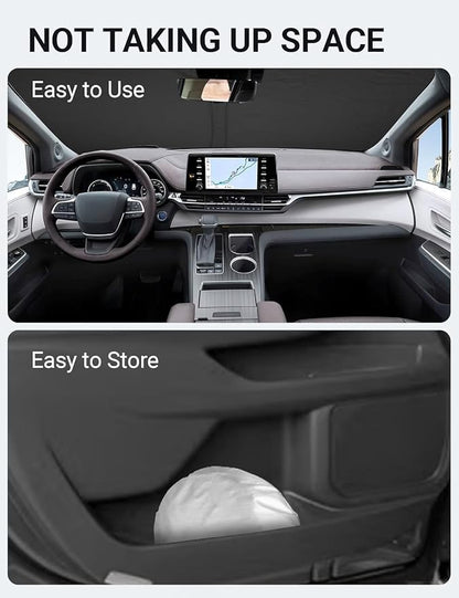 Proadsy Custom Fit 2021-2025 Sienna Mini L LE SE XLE Limited Van Windshield Sun - Image 9