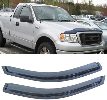 2pcs Outside Mount Style Sun Rain Guard Durable Side Window Wind Deflectors by Deebior