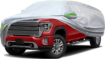 TUCAREST 6-Layers Heavy Outdoor Pickup Full Car Cover Hard Shell Zipper Design by TUCAREST