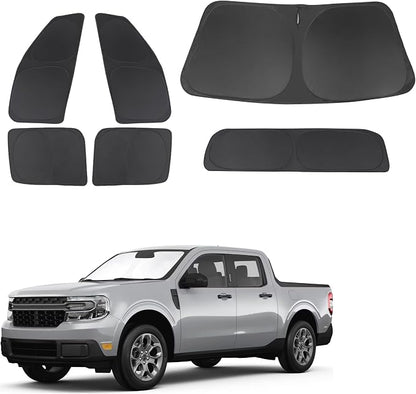 TINGLU Window Shades for Ford Maverick 2022-2024 2025 Accessories Car Side Full by TINGLU