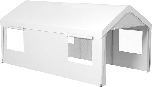 Outsunny Carport 10' x 20' Portable Garage, Heavy Duty Car Port Canopy by Outsunny