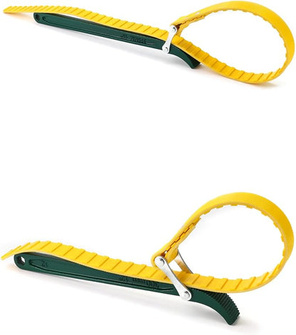 QWORK 15" + 12" Belt Strap Wrench, - Image 2