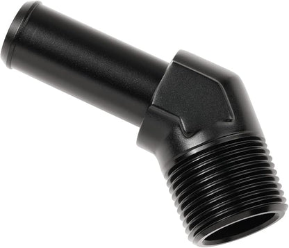 3/4 NPT Male to 3/4" Hose Barb Fitting Adapter 45 Degree Elbow Aluminum Black - Image 4
