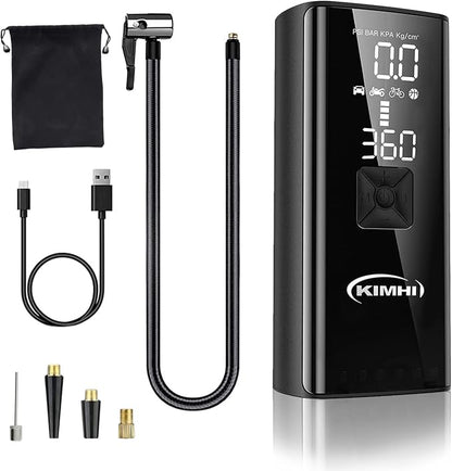 Tire Inflator Portable Air Compressor by KIMHI