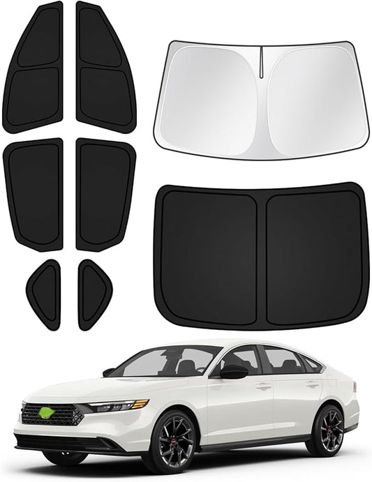Sunshades for Honda Accord 2023-2025 2026 Accessories Windshield Sun Shade Side by Canvcle