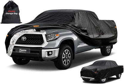 Kayme Truck Cover Custom Fit Toyota Tundra Regular Cab Short Bed. Full Exterior by kayme