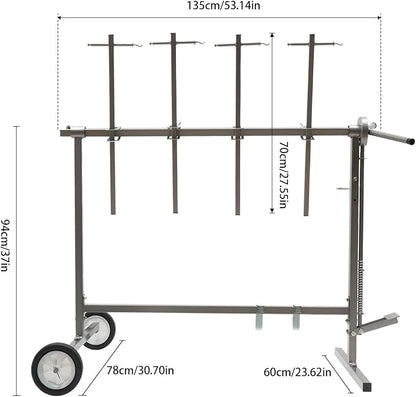 Adjustable Car Body Paint Rack, Paint Stand Repair Work Stand, Bumper/Body - Image 4