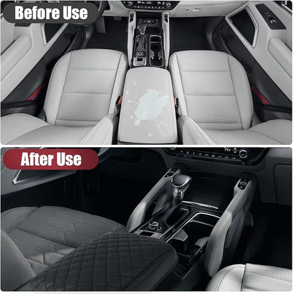 sportuli Center Console Cover Anti-Scratch Leather Armrest Cushion Compatible - Image 6