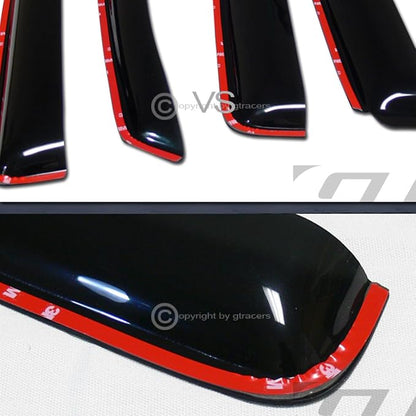 in Channel Window Deflector Sun/Rain/Wind Guards Smoke Window Visors 4Pc Set - Image 4