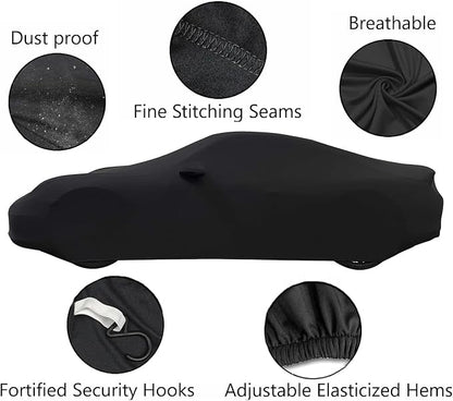 Fit Full Car Cover Dust-Proof Protection Compatible - Image 2