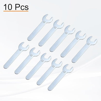 HARFINGTON 10pcs Small Wrench Open End Wrench 13x87x2mm Metric U-Shaped Single - Image 3