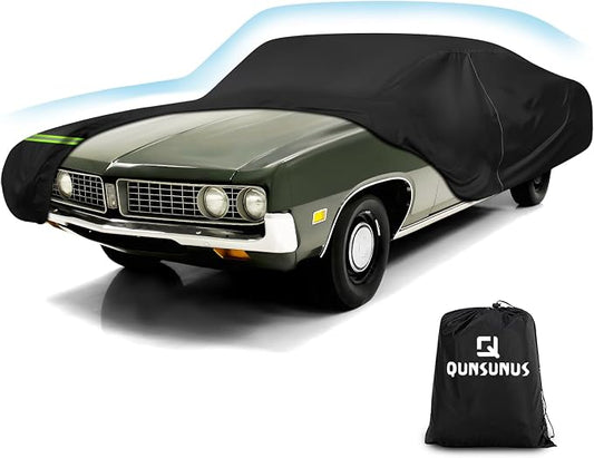 QUNSUNUS Waterproof Car Cover for Ford Torino 1968-1976 and Fairlane 1968-1970 by QQUNSUNUS