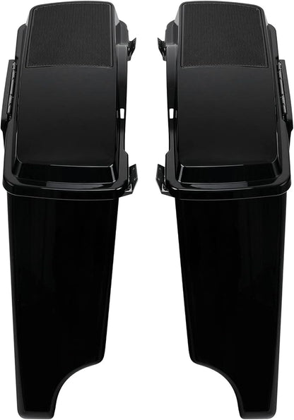 XFMT 5" Stretched Saddlebags Extended Saddle Bags W/ 6x9 Speaker Llids Black - Image 5