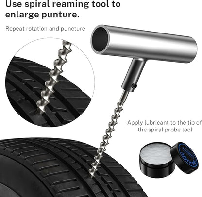 Flat Tire Repair Kit with Plug 68 Pcs - Image 5