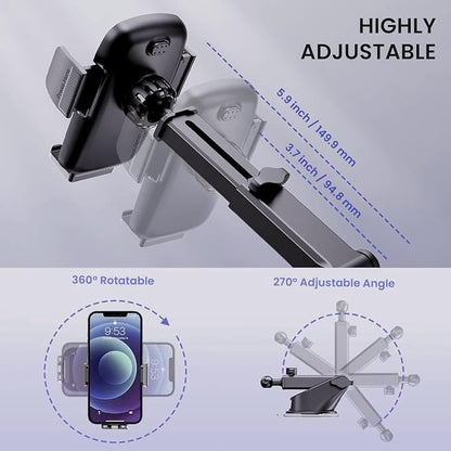 Qifutan Universal Car Phone Holder Automobile Cell Phone Holder Car Mount - Image 4