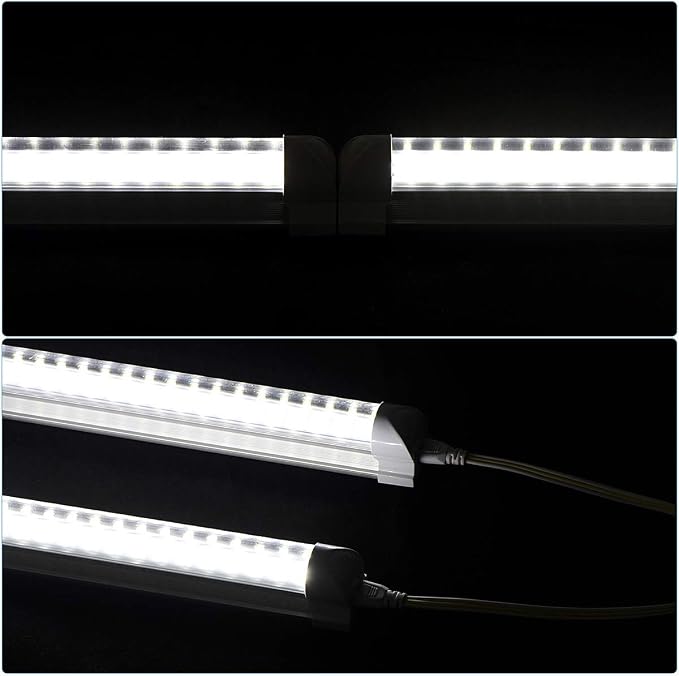 20 Pack, 8FT Led Shop Light, 144W 6000K 19800LM Clear White, Led Shop Light 8FT - Image 6