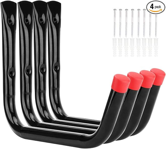 Heavy Duty Garage Storage Hooks, 15Inch Jumbo Arm Kayak Wall Hangers 100 LB by Vahodegn