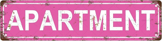 APARTMENT Space Vintage Metal Tin Street Sign Bar Cafe Garage Cave Home Room by Unknown