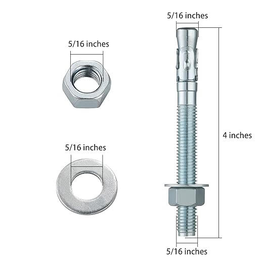 5/16x4" 50Pcs Inch Standard Fasteners - Image 2