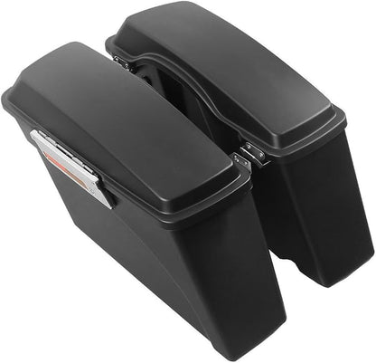 XFMT Motorcycle Saddlebags Matte Black Hard Saddle Bags Trunk - Image 4