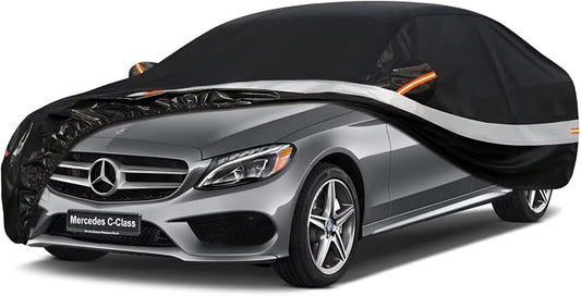 10 Layers Car Cover Custom Fit for Mercedes Benz C Class C250 C300 C43 C63 by Holthly