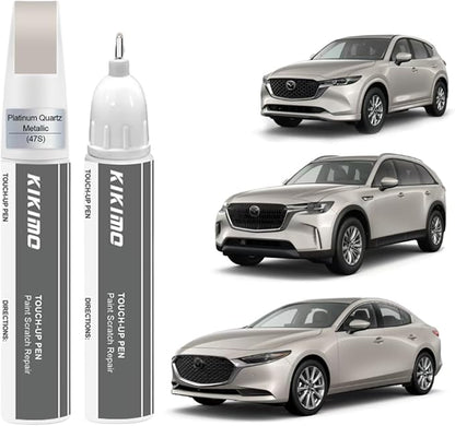KIKIMO for Mazda Touch Up Paint), Car Paint Repair Kit for Mazda, 2 In 1 by KIKIMO