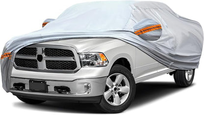KEYOOG Car Cover, Fit for 213"-237" Length Pickup Truck, 6-Layer All-Weather by KEYOOG