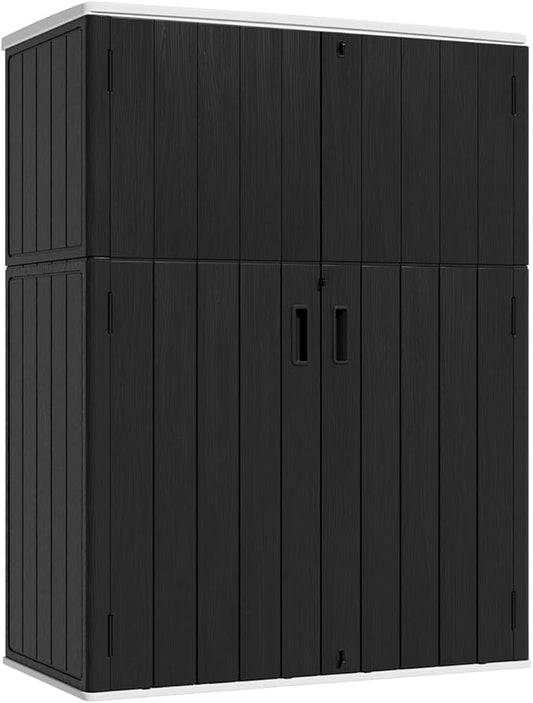KINYING Outdoor Storage Shed, 57 Cu.ft Vertical Outdoor Storage Cabinet by KINYING