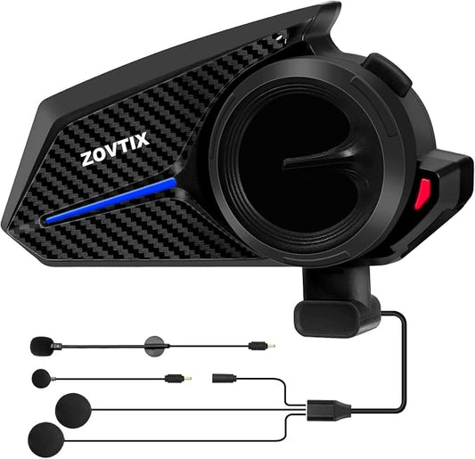 Motorcycle Helmet Headset Support 8 Riders Group Intercom Communication System by ZOVITX