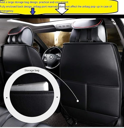 Seat Covers Full Set, Waterproof Leather Seat Covers - Image 5